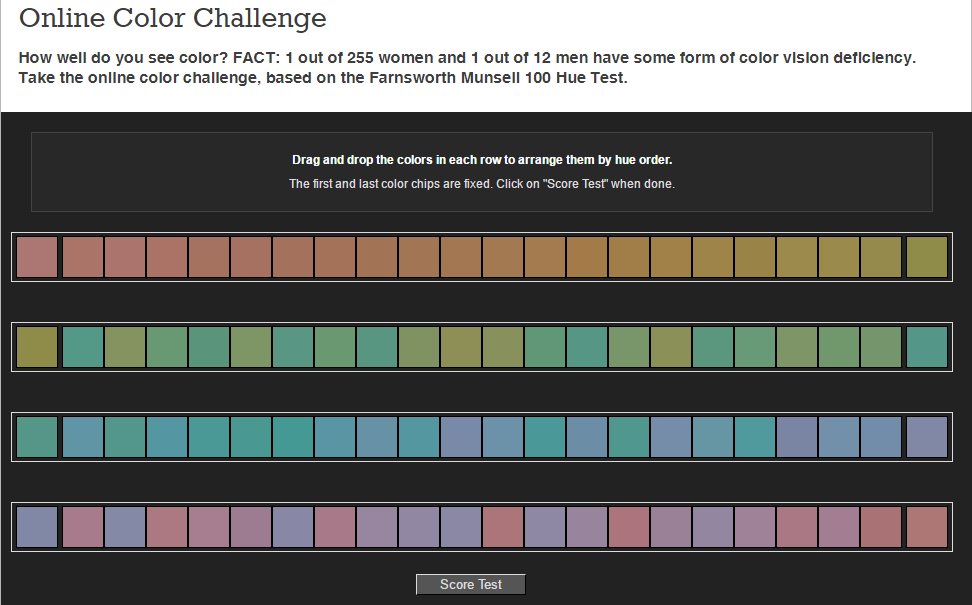 X Rite Online Color Challenge